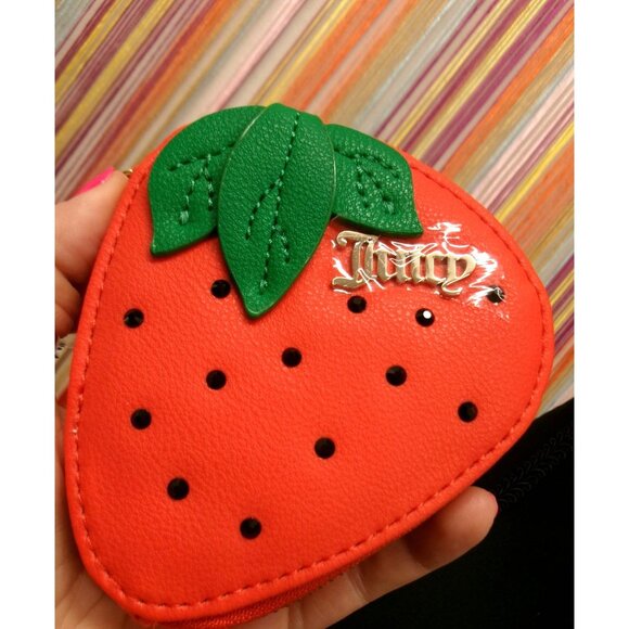 Juicy Couture Handbags - NWT Juicy Couture Strawberry Coin Pouch